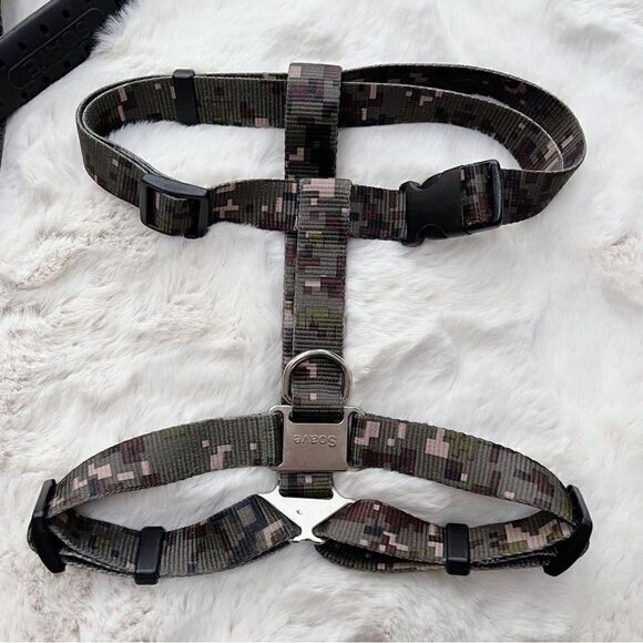 Dog Harness & Leash Bundle Camo Print S/M - Picture 2 of 5